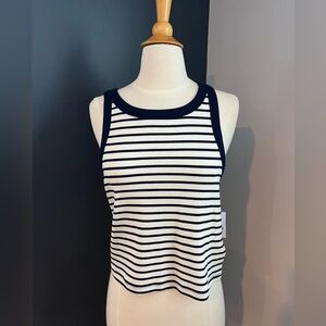 GAP Striped Navy and White Tank Top (NWT)